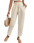 Women's Slim-fit Buttoned Straight Loose Trousers