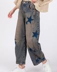 SAGE + FIG Star Wide Leg Jeans with Pockets - Little Miss Vanilla