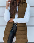 Plus Size Zip Up Hooded Vest Coat - Little Miss Vanilla