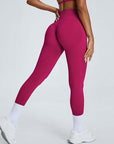 Women's High Waist Hip Lift Fitness Pants Quick-drying Seamless Slim Fit