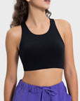 Millennia Cutout Round Neck Active Tank - Little Miss Vanilla