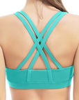 Professional Sport bra Top fitness gym women strappy vest seamless padded Yoga Bras training tank Top push up Running Underwear