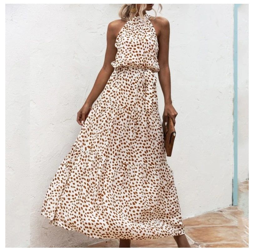 Printed maxi lace dress - Little Miss Vanilla