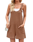 Versatile Pocket Straight Jumpsuit For Women - Little Miss Vanilla