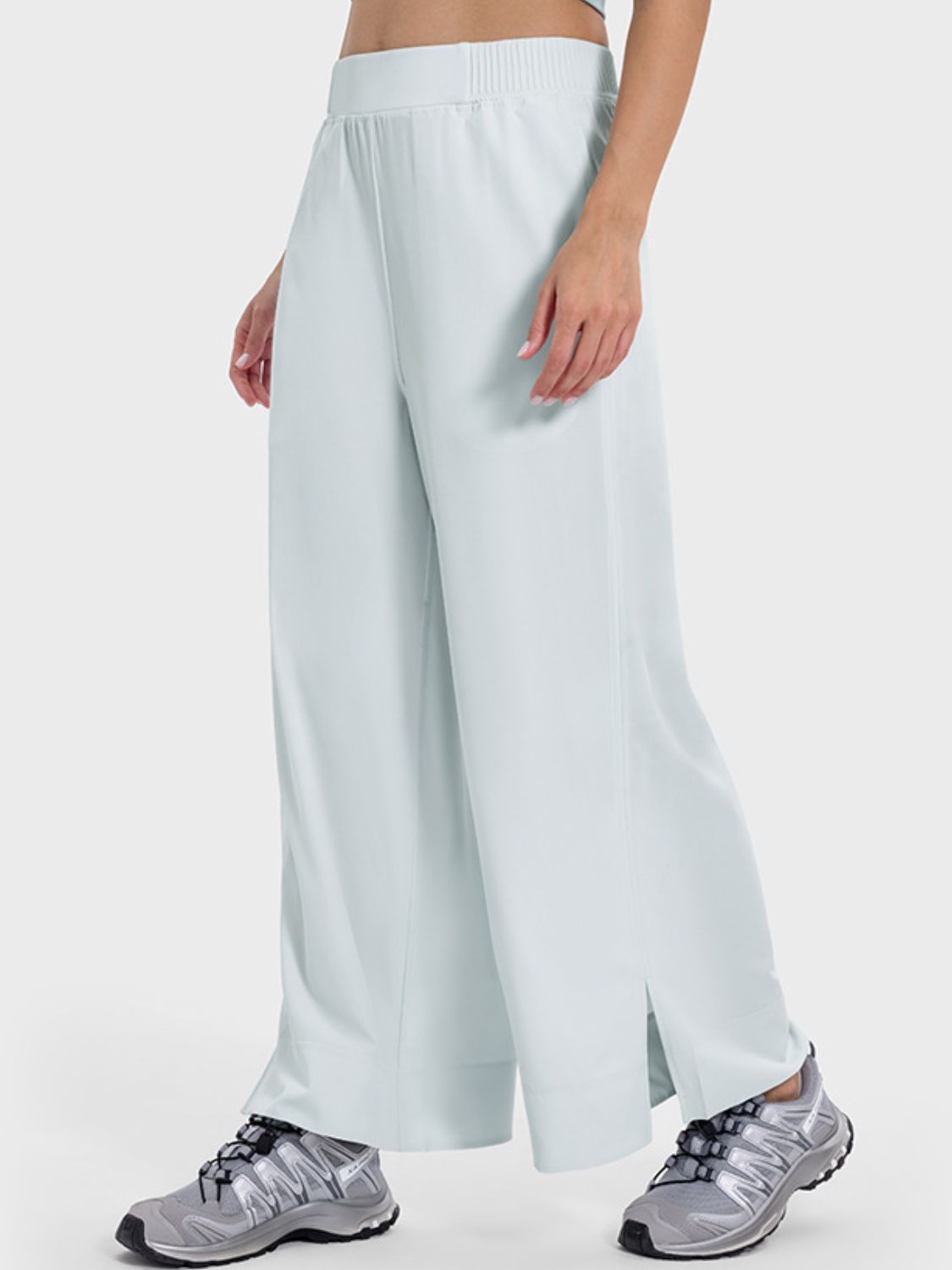 Millennia Slit Wide Leg Active Pants - Little Miss Vanilla