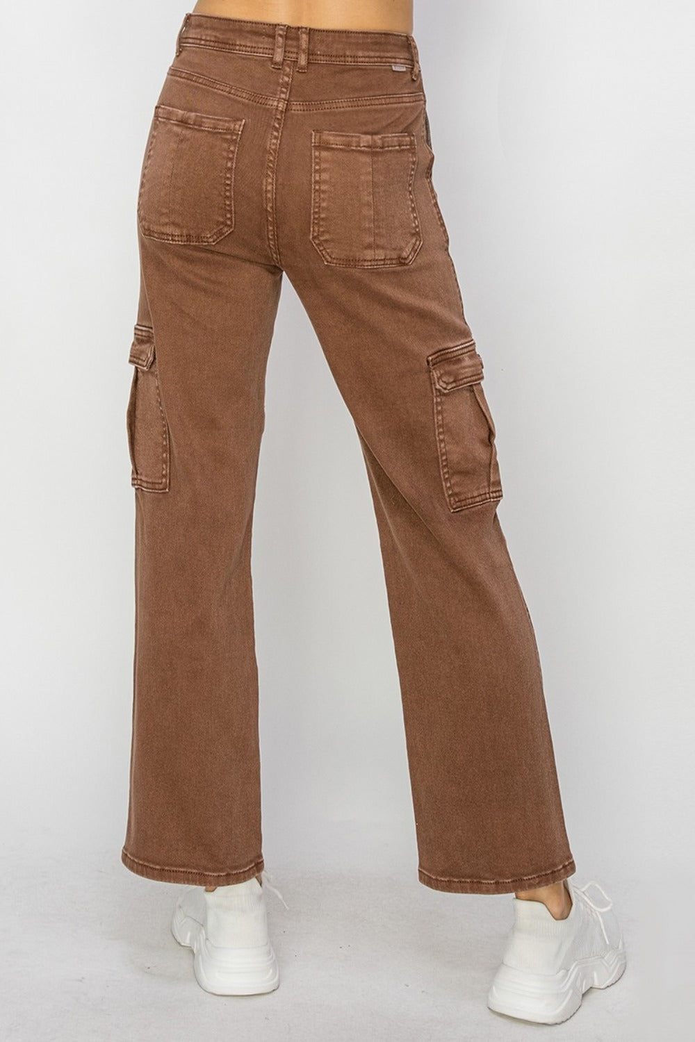 Risen Full Size High Rise Cargo Jeans - Little Miss Vanilla