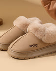 Plush Cotton Shoes For Women Winter Warm Home Slippers Outdoor Snow Boots - Little Miss Vanilla