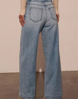 Tied Wide Leg Jeans with Pockets - Little Miss Vanilla