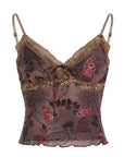 American Retro Flower Print Camisole - Little Miss Vanilla