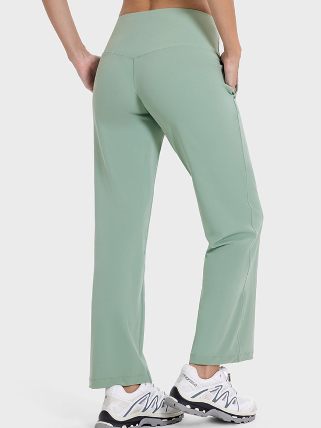 Millennia Pocketed High Waist Active Pants - Little Miss Vanilla