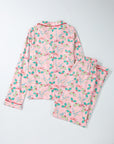 Multicolour Floral Christmas Pajamas Set - Little Miss Vanilla