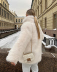 Women's Fashionable Solid Color Temperament Short Coat