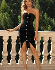 Sweetheart Neck Strapless Dress - Little Miss Vanilla