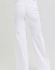 RISEN Full Size Tummy Control Double Button Wide Leg Jeans - Little Miss Vanilla