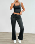 Women's Fashion Casual Solid Color Vest Body-hugging Suit