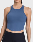 Millennia Round Neck Racerback Active Tank - Little Miss Vanilla