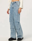 Wide Leg Jeans with Pockets - Little Miss Vanilla