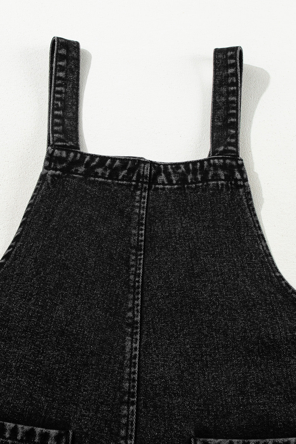 Distressed Wide Strap Denim Overalls - Little Miss Vanilla