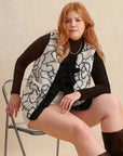 Plus Size Tied Sherpa Vest Coat with Pockets - Little Miss Vanilla