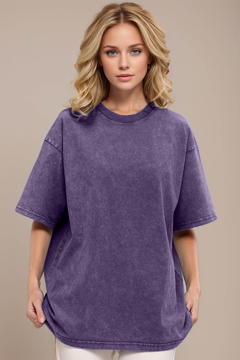 Basic Bae Round Neck Half Sleeve T-Shirt - Little Miss Vanilla