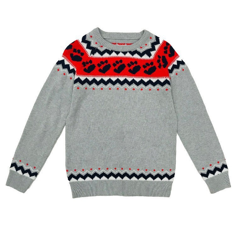 Women&#39;s Fashion Round Neck Multicolor Loose Leisure Pullover Knitwear Sweater