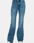 Judy Blue Full Size Tummy Control Cut Hem Flare Jeans - Little Miss Vanilla