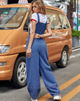 Wide Strap Wide Leg Denim Overalls - Little Miss Vanilla