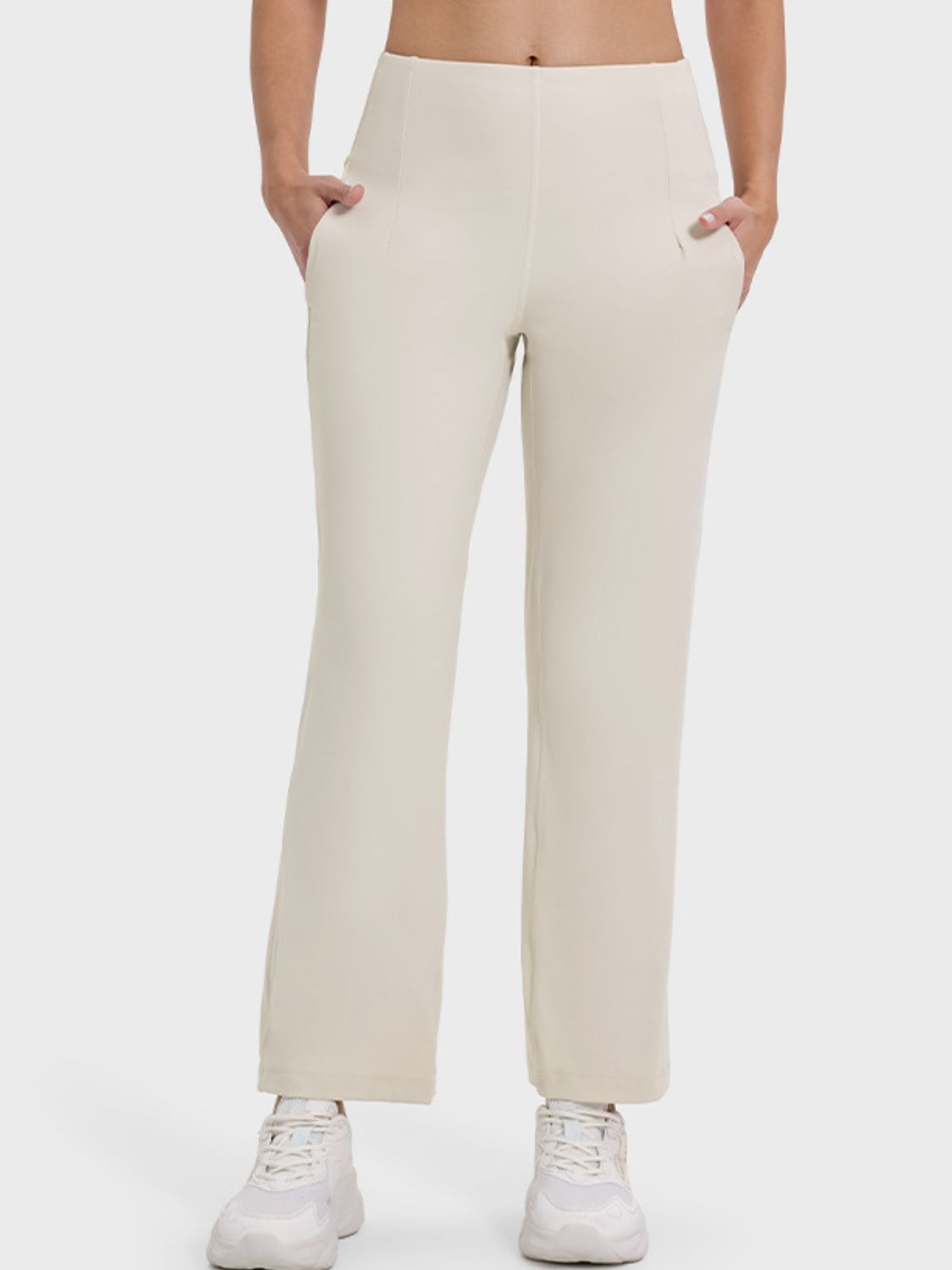 Millennia Pocketed High Waist Active Pants - Little Miss Vanilla