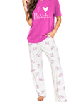 Bonbon I Love Valentine Print Tee and Pants Lounge Set - Little Miss Vanilla