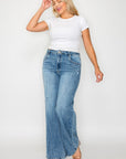 bytos Full Size High Rise Wide Leg Jeans with Pockets - Little Miss Vanilla