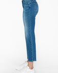 bytos Full Size Cat's Whiskers Mid Rise Ankle Jeans - Little Miss Vanilla