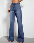 Bootcut Jeans with Pockets - Little Miss Vanilla