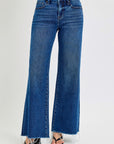 RISEN Tummy Control High Rise Wide Leg Jeans - Little Miss Vanilla