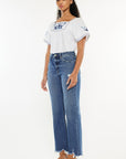 Kancan Full Size High Rise Slim Wide Leg Jeans - Little Miss Vanilla