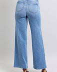 Judy Blue Full Size Wide Leg Jeans with Pockets - Little Miss Vanilla