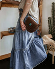 Tiered Button-Fly Denim Skirt - Little Miss Vanilla