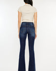 Kancan Full Size Mid Rise Slim Flare Jeans - Little Miss Vanilla