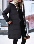 Plus Size Zip Up Hooded Winter Coat - Little Miss Vanilla