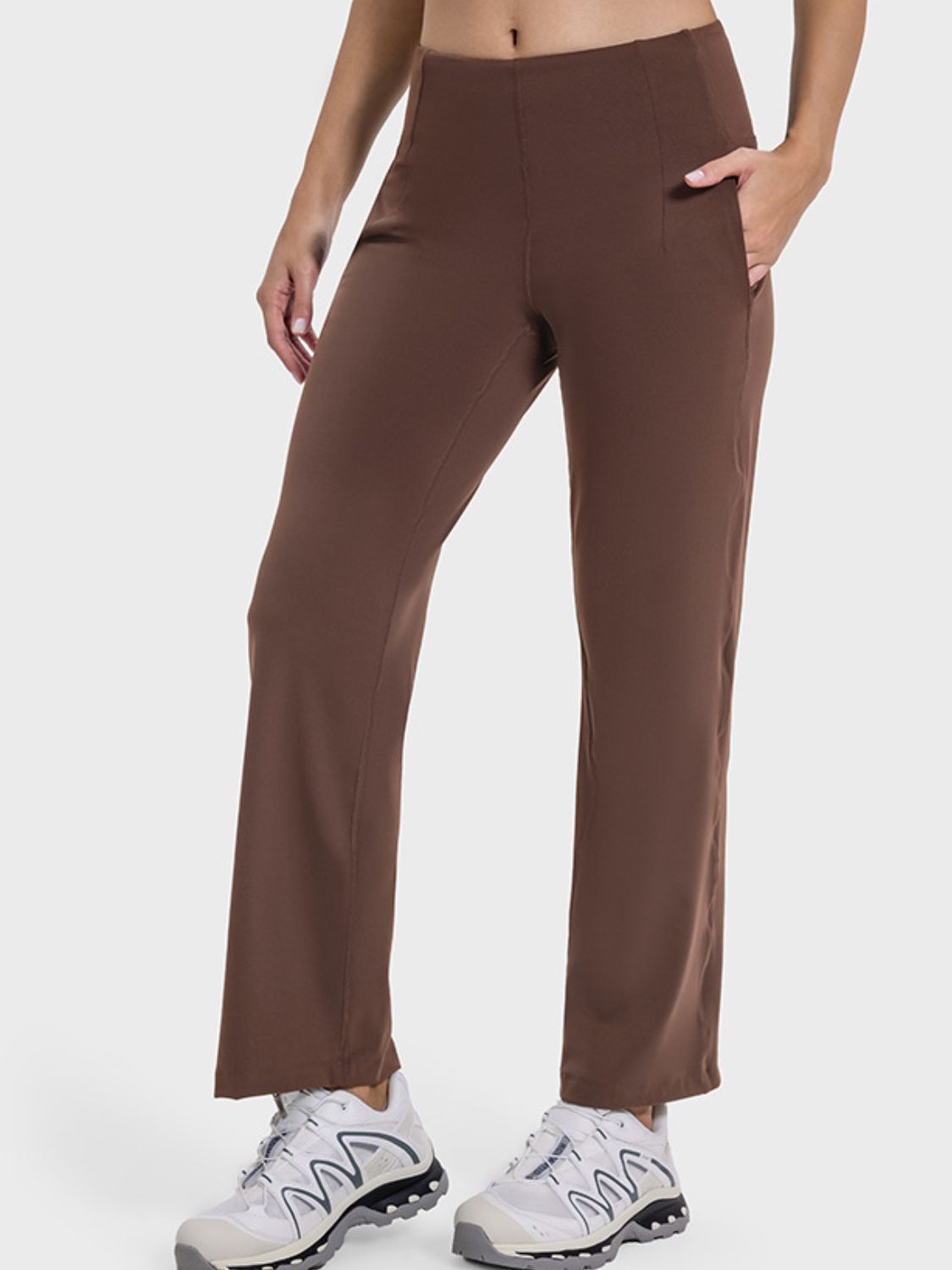 Millennia Pocketed High Waist Active Pants - Little Miss Vanilla