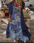 Women's Printed Holiday Sling Maxi Dress India - Little Miss Vanilla