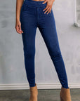 Ashleigh Blue Solid Color High Waist Stretchy Slim Fit Jeggings