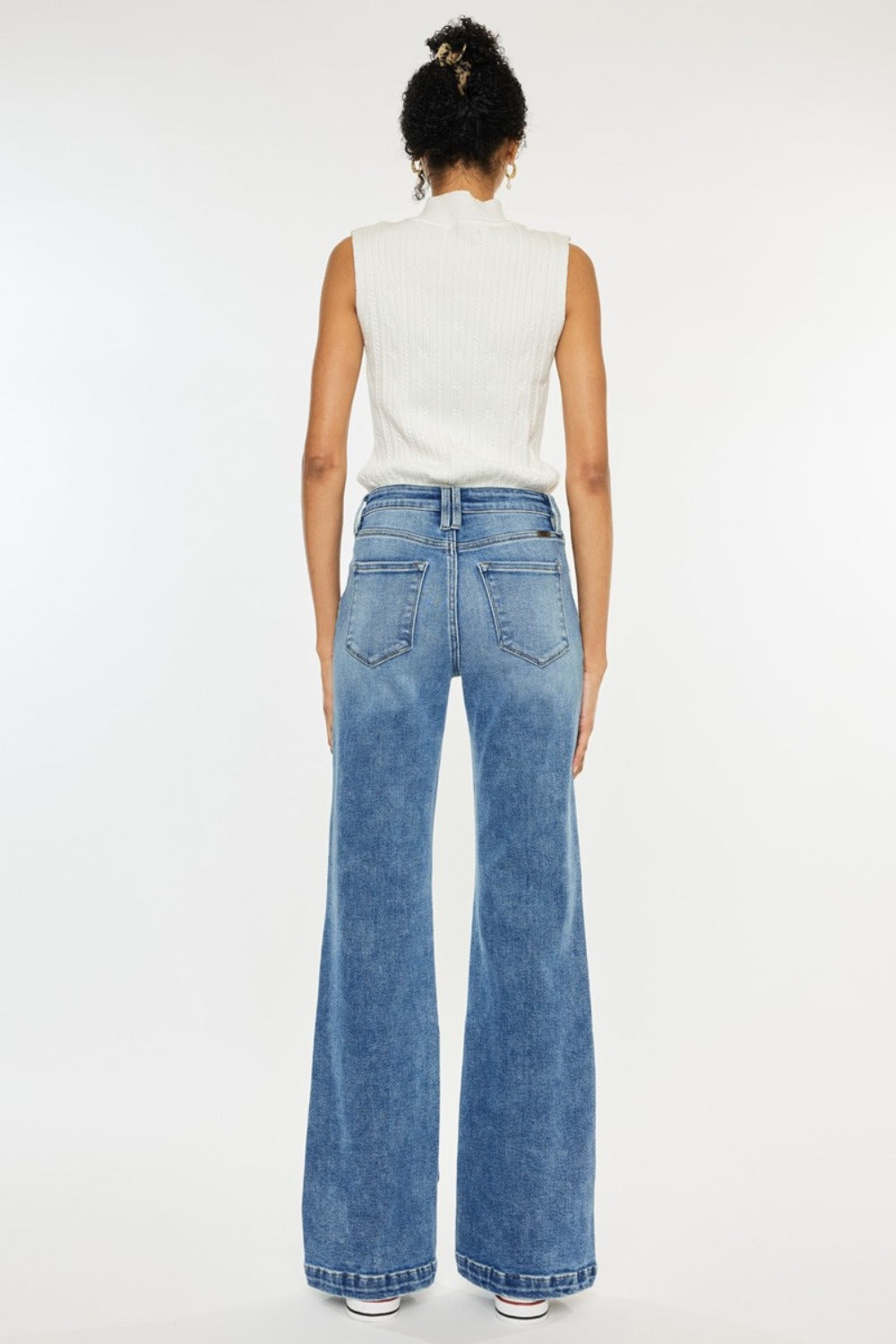 Kancan High Rise Wide Leg Jeans - Little Miss Vanilla