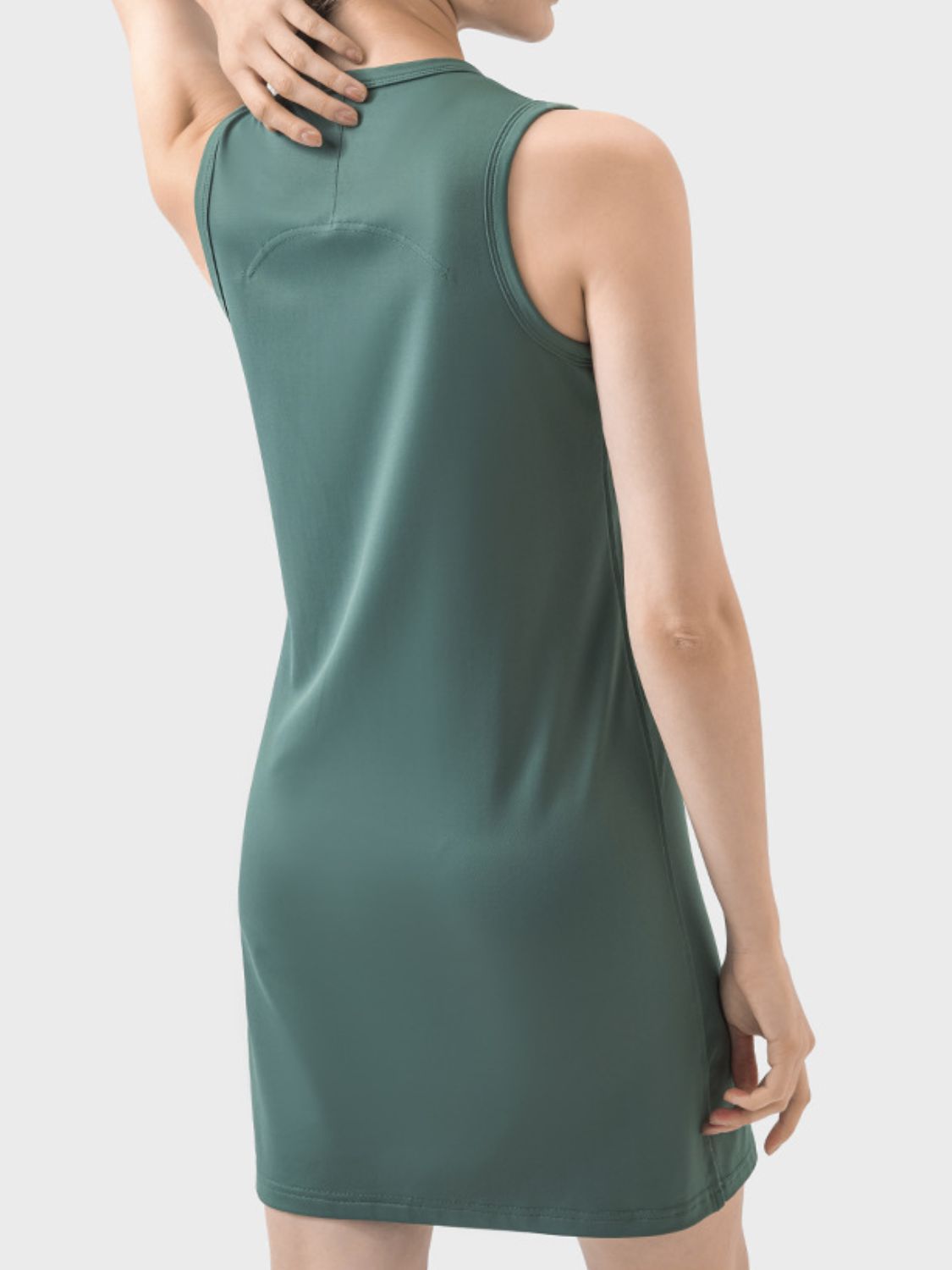 Millennia Round Neck Sleeveless Active Dress - Little Miss Vanilla