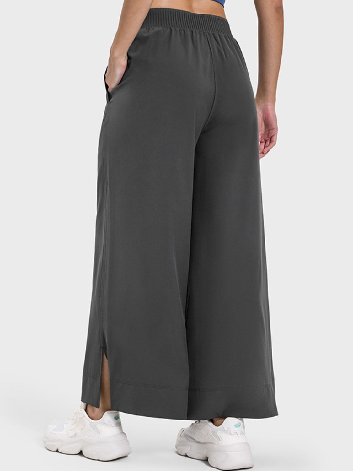 Millennia Slit Wide Leg Active Pants - Little Miss Vanilla