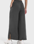 Millennia Slit Wide Leg Active Pants - Little Miss Vanilla