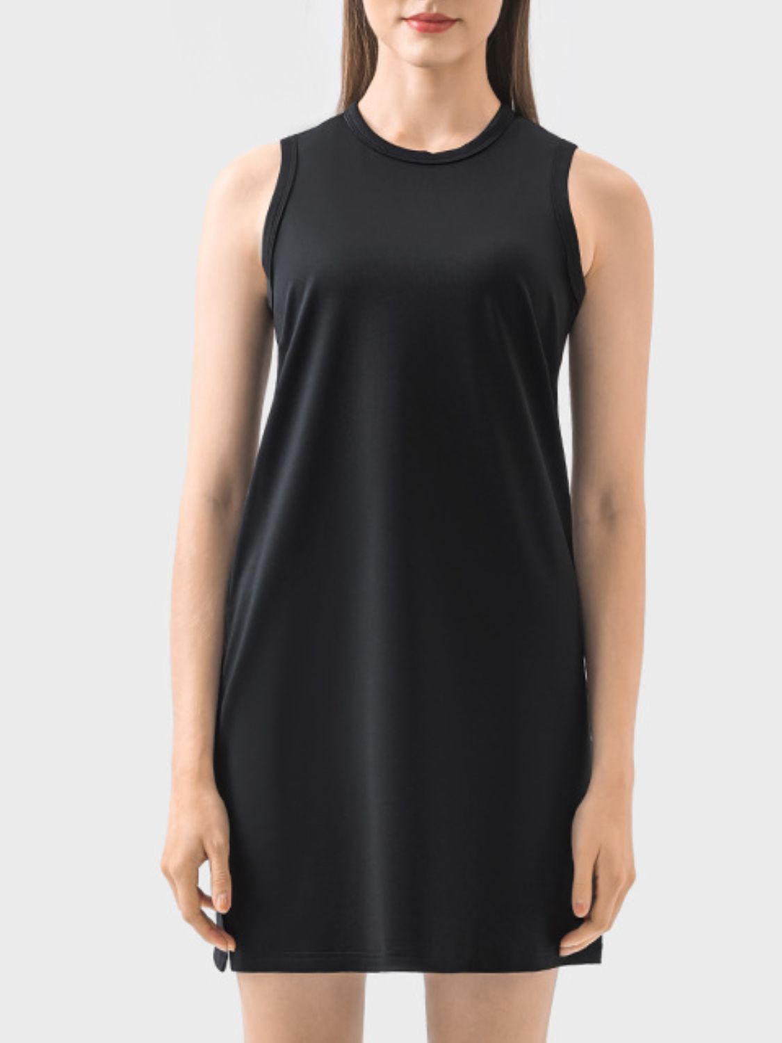 Millennia Round Neck Sleeveless Active Dress - Little Miss Vanilla