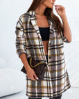 Pink Plaid Button Up Lapel Jacket - Little Miss Vanilla