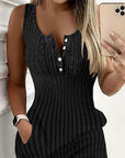 Sunken Stripe Slim Fit Dress Women