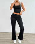 Women's Fashion Casual Solid Color Vest Body-hugging Suit