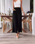 Casual Loose-fitting Wide-leg Slim-fit Trousers